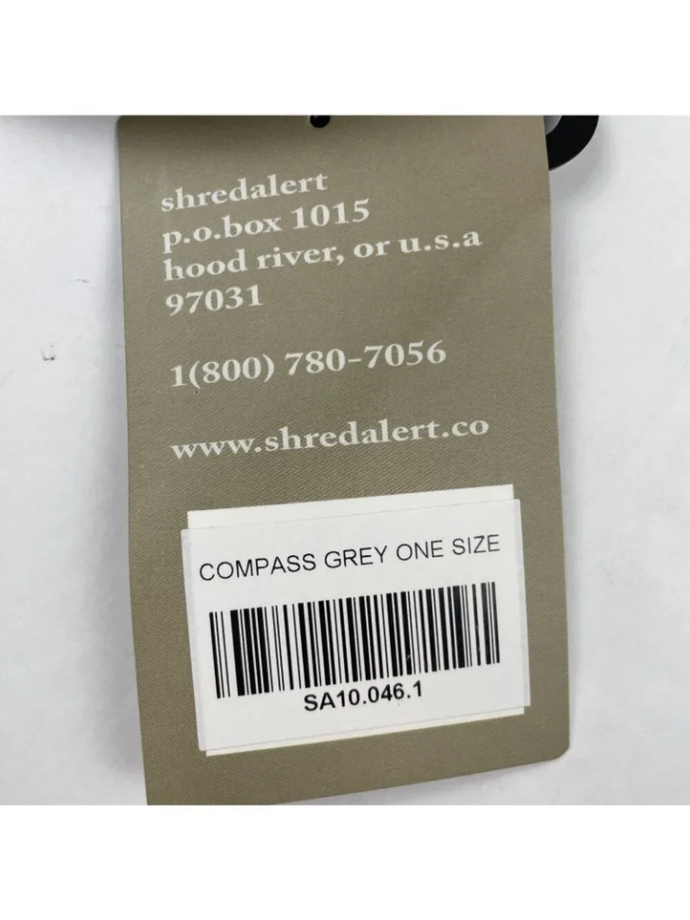 Shred Alert Hat Beanie Men’s OS Knit Compass Grey Ski Outdoors